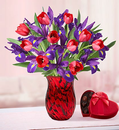 Bunches of Love Tulip & Iris Bouquet